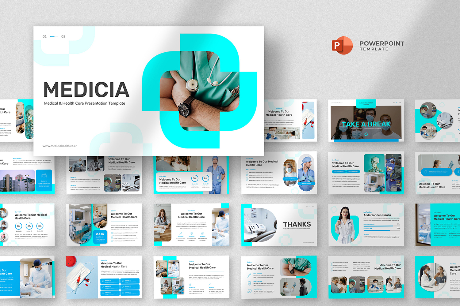 Medicia - Medical and Healthcare Powerpoint Template
