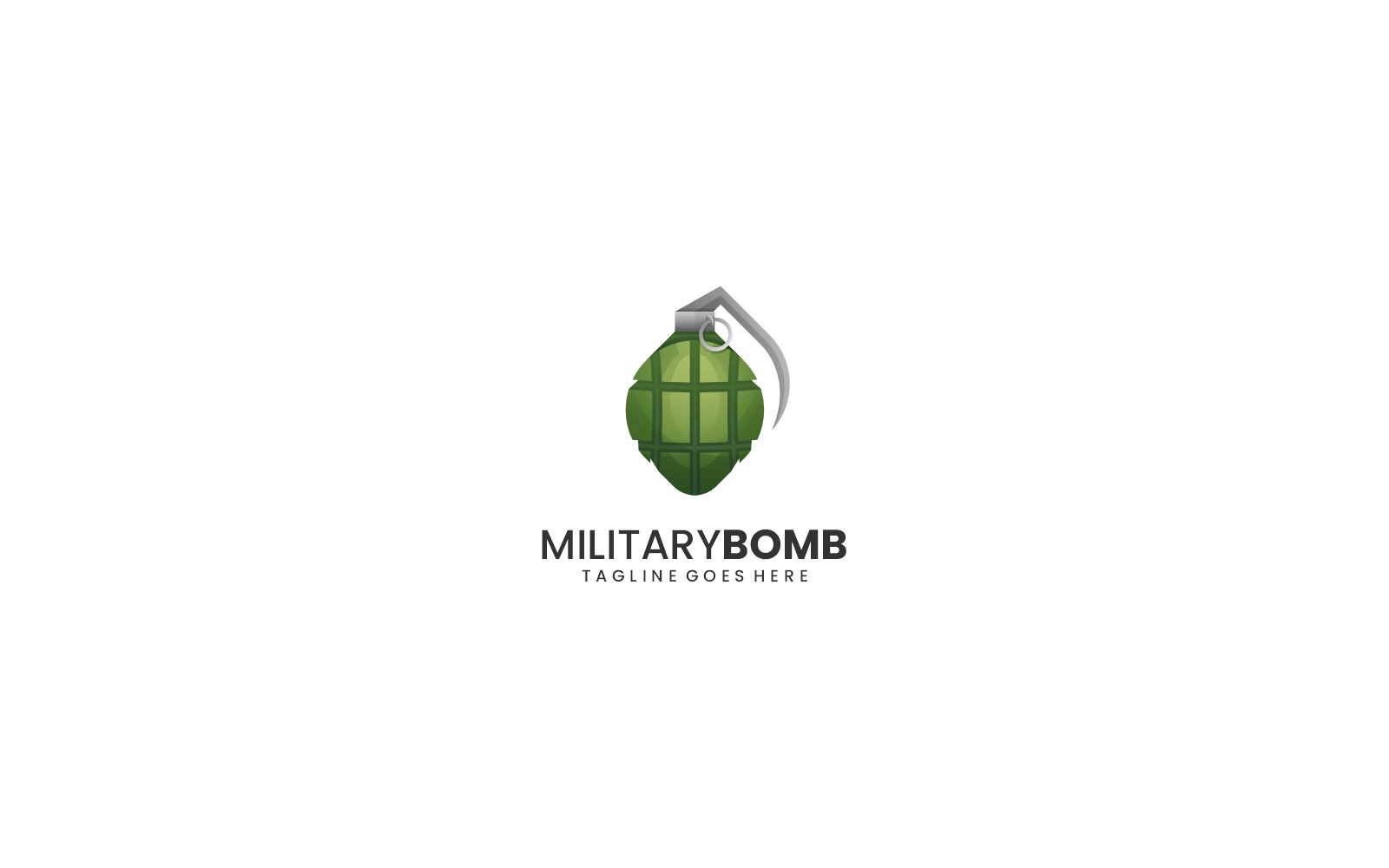 Military Bomb Gradient Logo