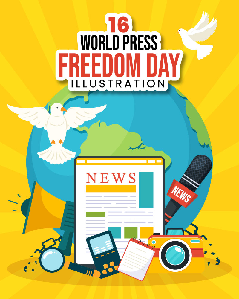 16 World Press Freedom Day Illustration