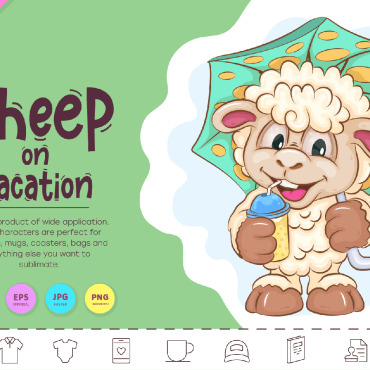 Sheep On Vectors Templates 320355