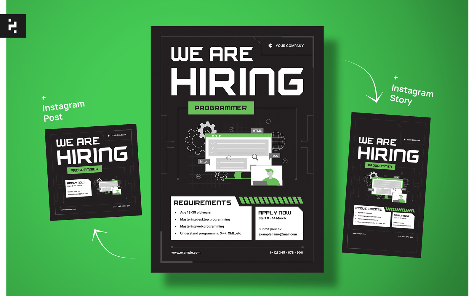 Programmer Job Hiring Flyer