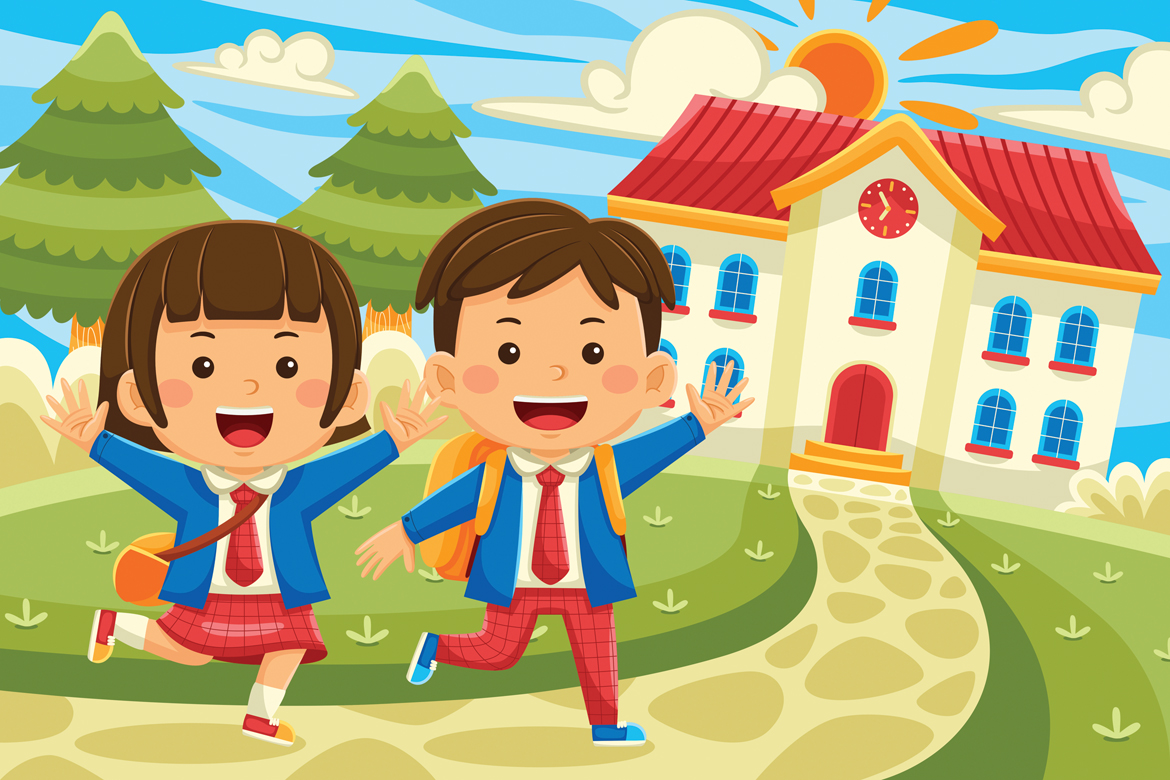 Back To School Cartoon Vector #01