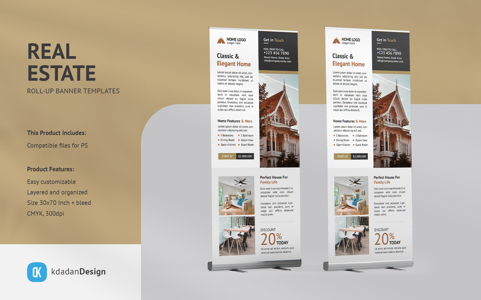 Real Estate Roll Up Banner Vol 023