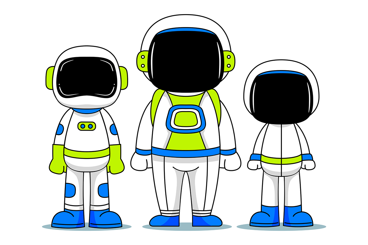 Astronaut Characters Vector Illustration