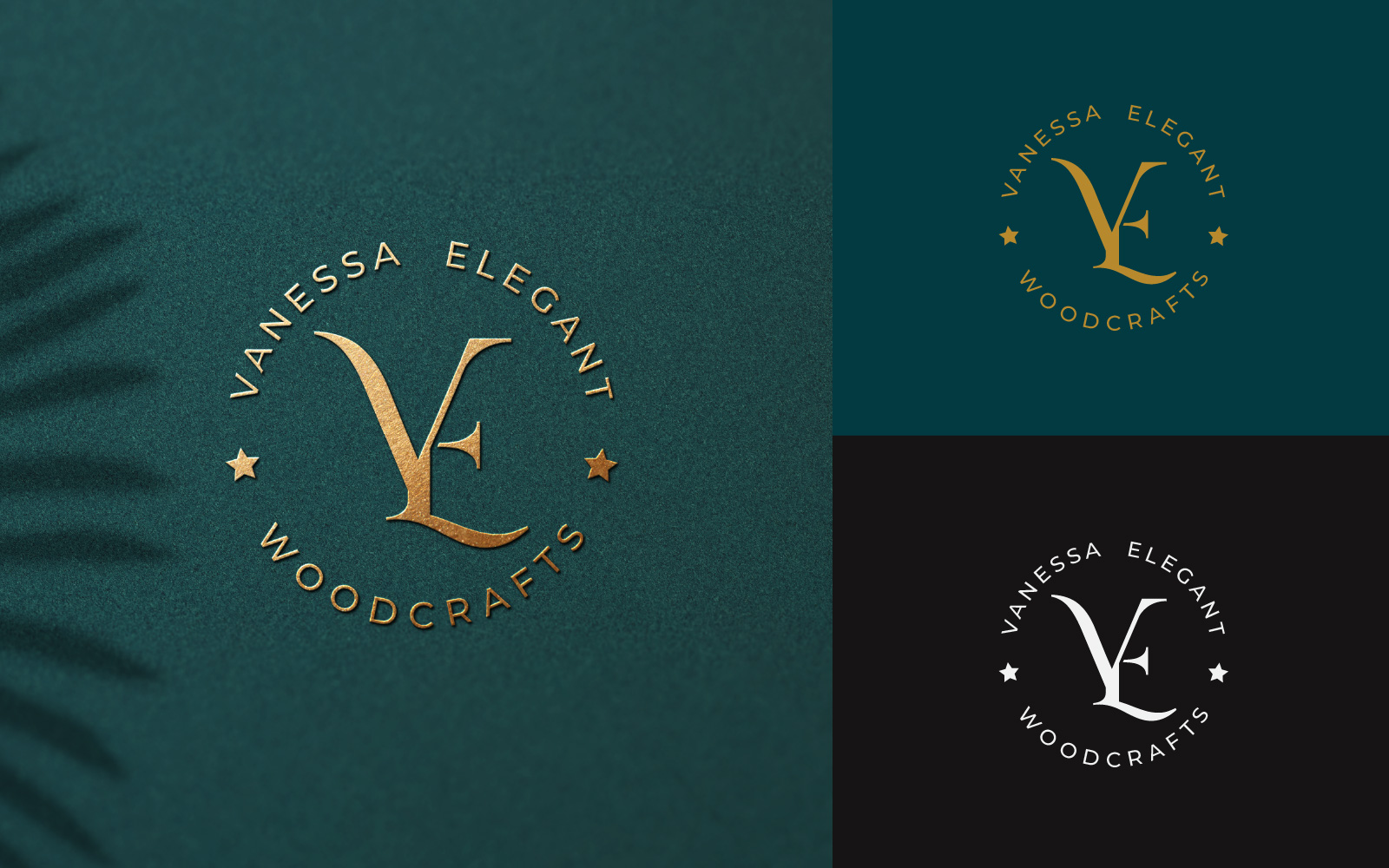 EV Luxury Letter Mark Logo Design