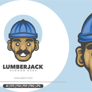 Lumber Beard Logo Templates 320652