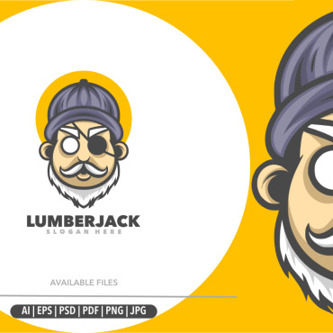Male Lumberjack Logo Templates 320657