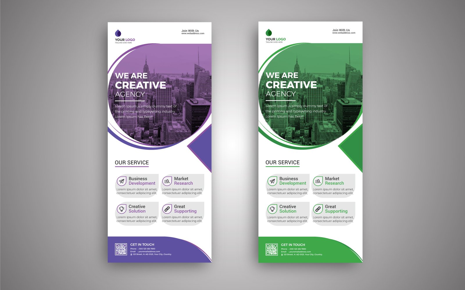 Corporate Rollup Banner Template