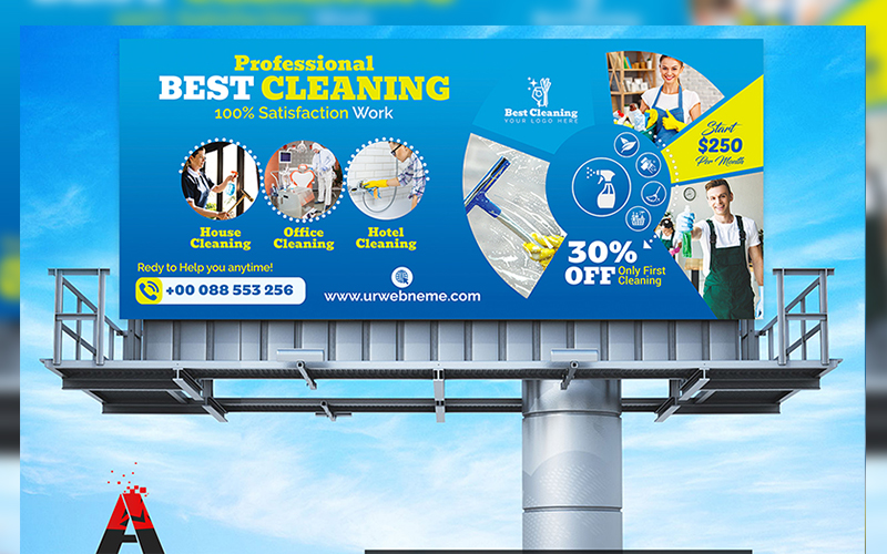 Cleaning & Disinfection Services Billboard Templates