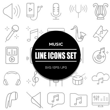 Saxophone Music Icon Sets 320684