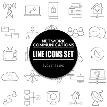 Communication Network Icon Sets 320687