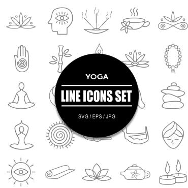Meditation Symbol Icon Sets 320698
