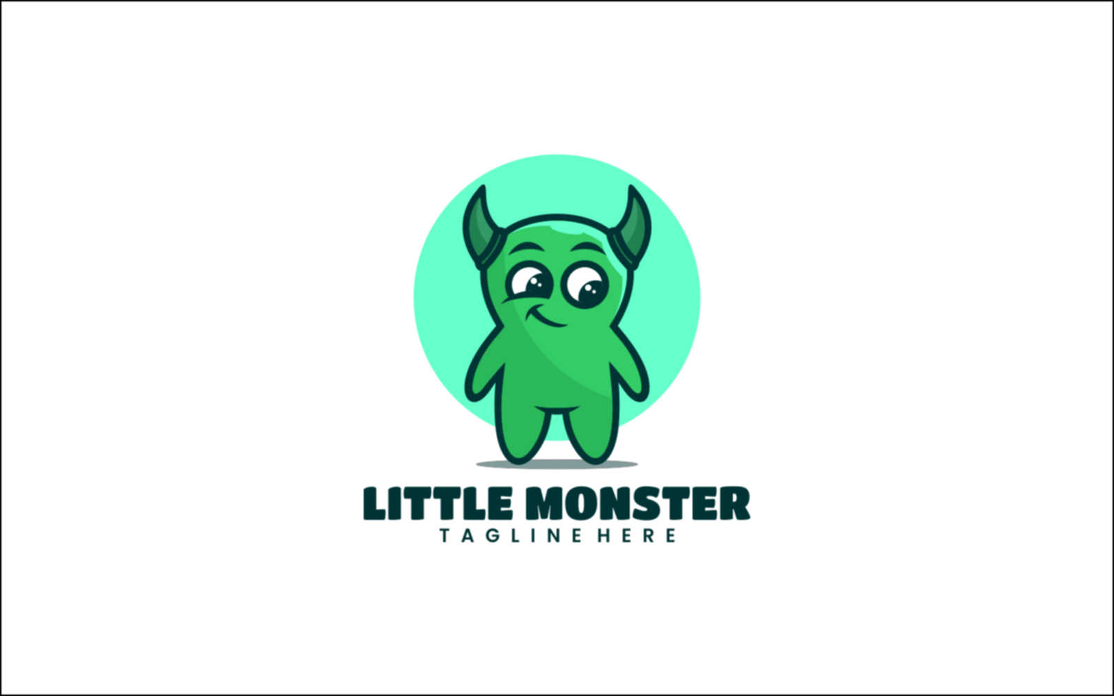 Little Monster Cartoon Logo