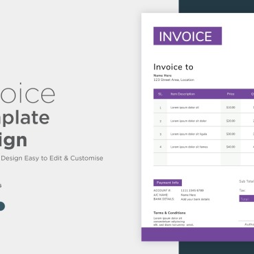 Invoice Design Corporate Identity 320797