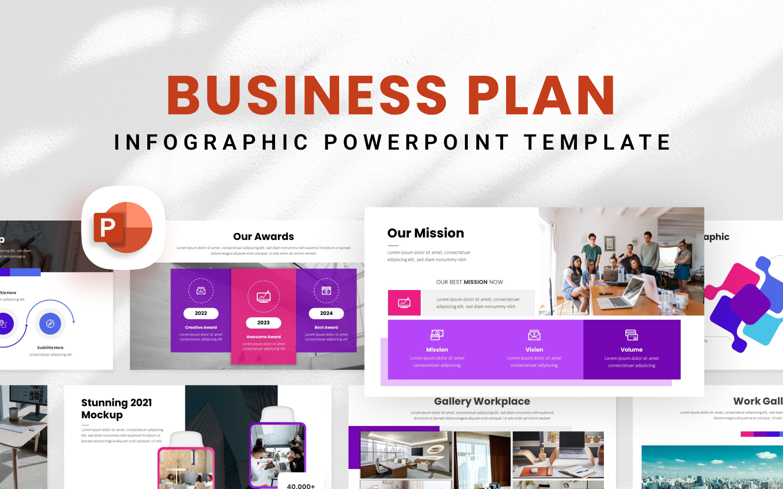 Business Plan Infographic Presentation Template
