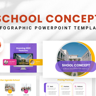 Concept School PowerPoint Templates 320958