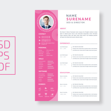 For Word Resume Templates 321104