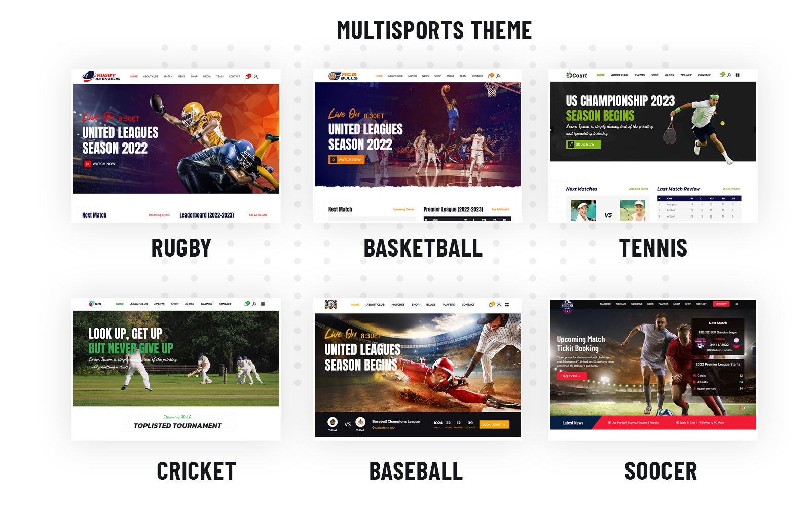 Gambol - Multipupose Sports HTML5 Website Template