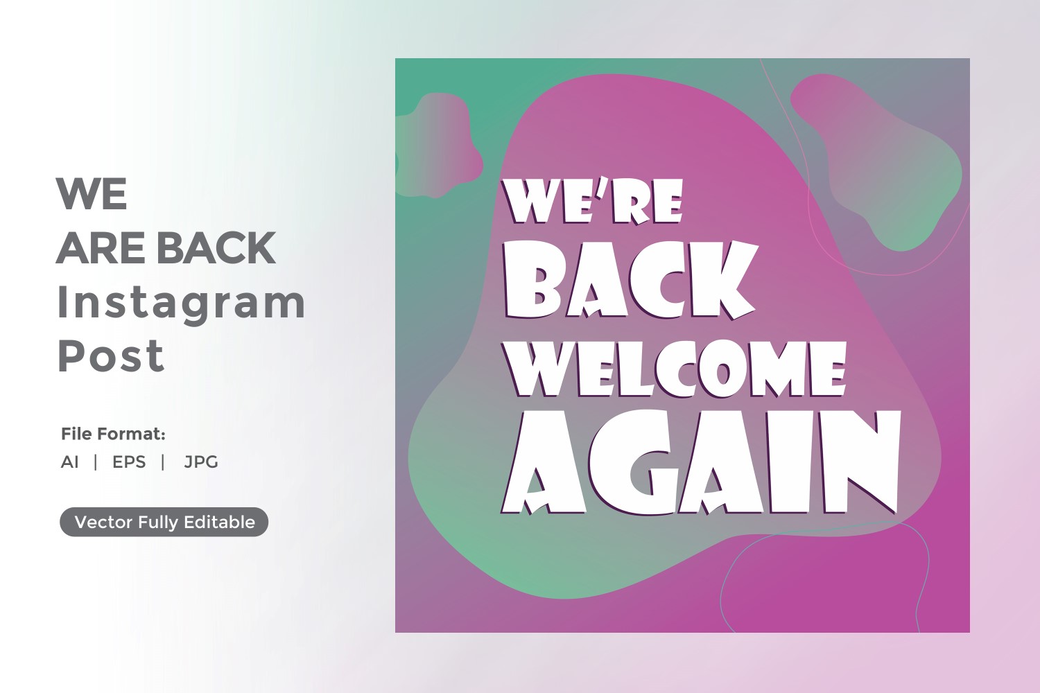 We are back instagram post 03