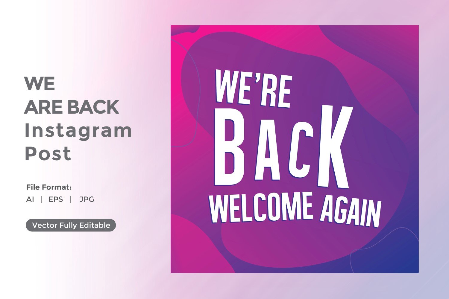 We are back instagram post 01