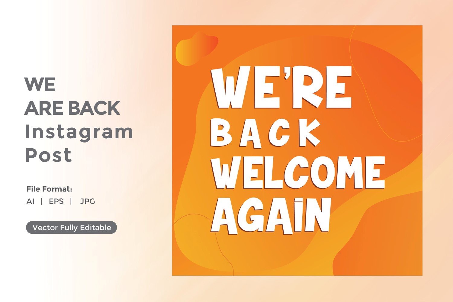 We are back instagram post 04