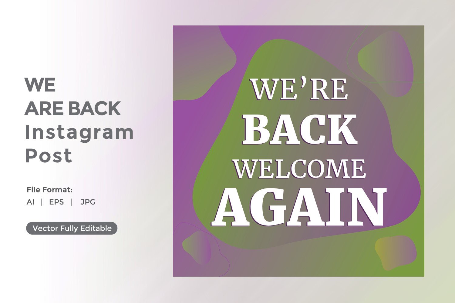 We are back instagram post 05