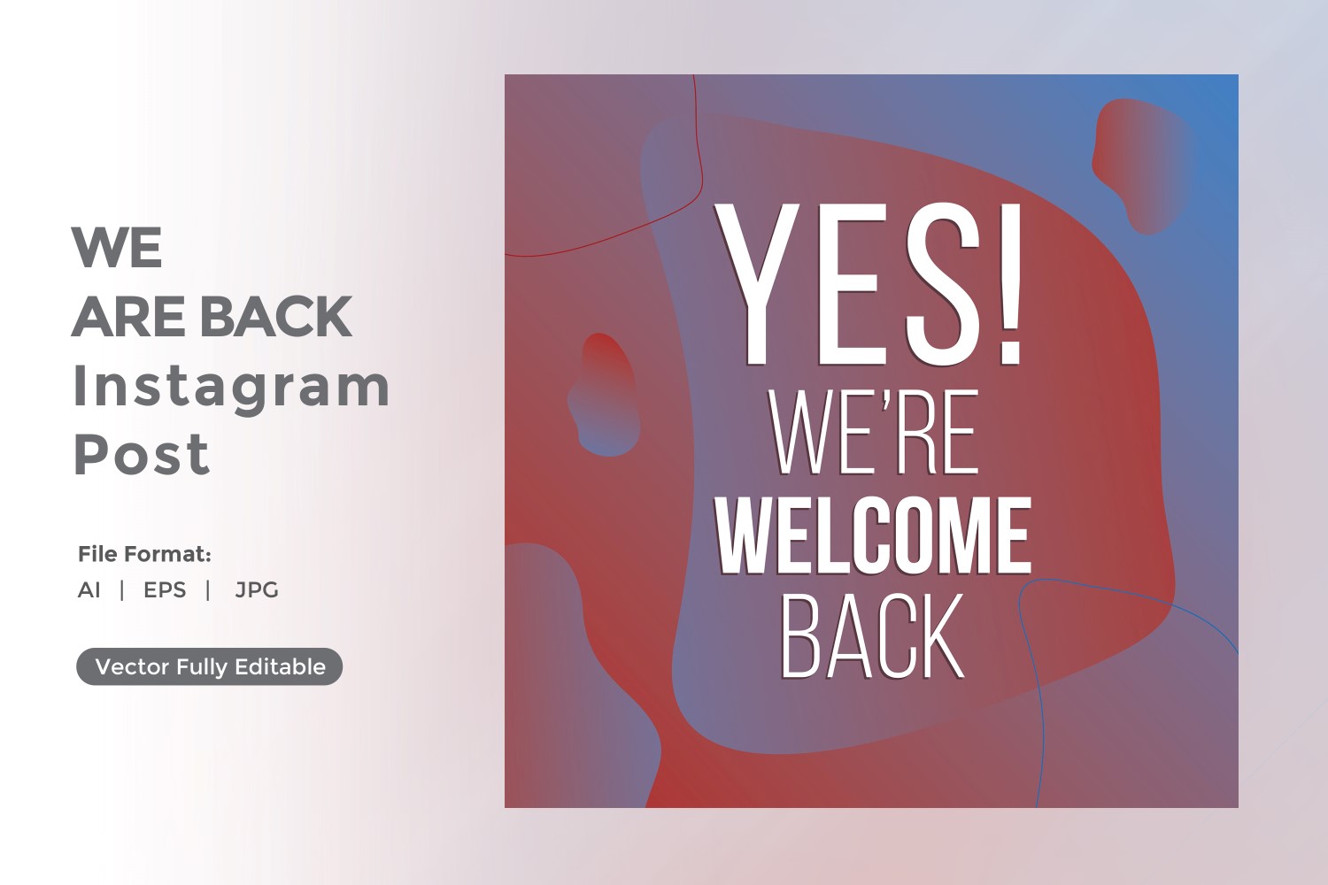 Yes We are Welcome back Instagram post 03