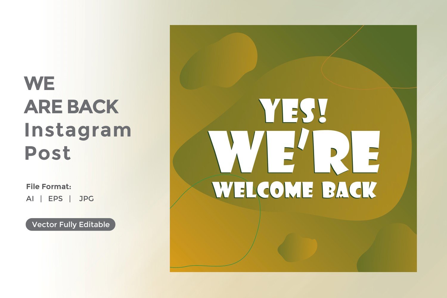 Yes We are Welcome back Instagram post  04