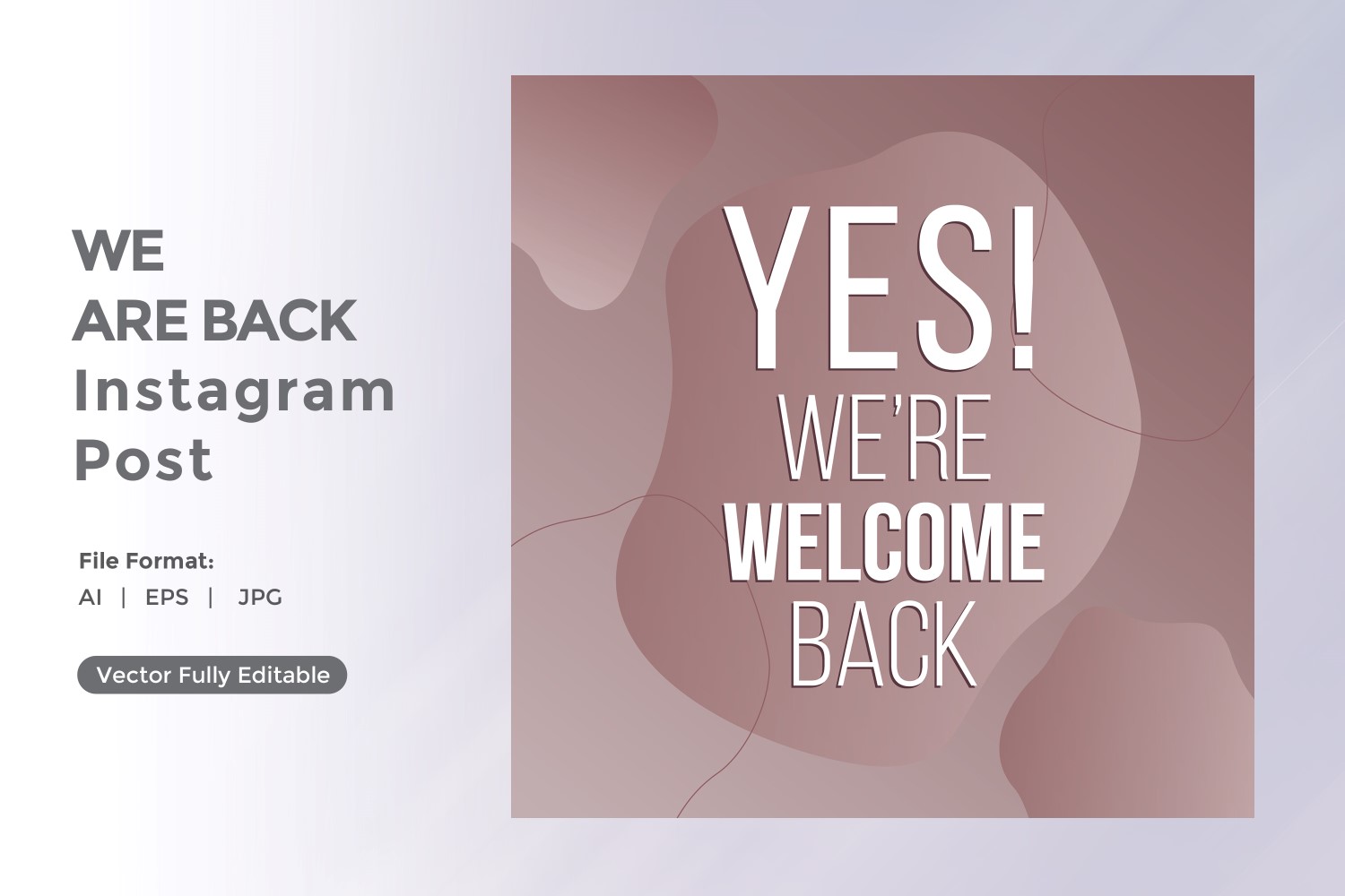 Yes We're back Welcome Again instagram post 03