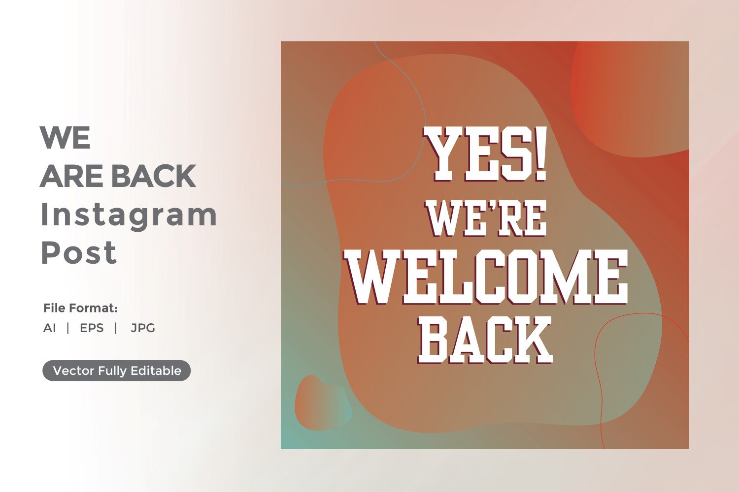 Yes We are Welcome back Instagram post 01