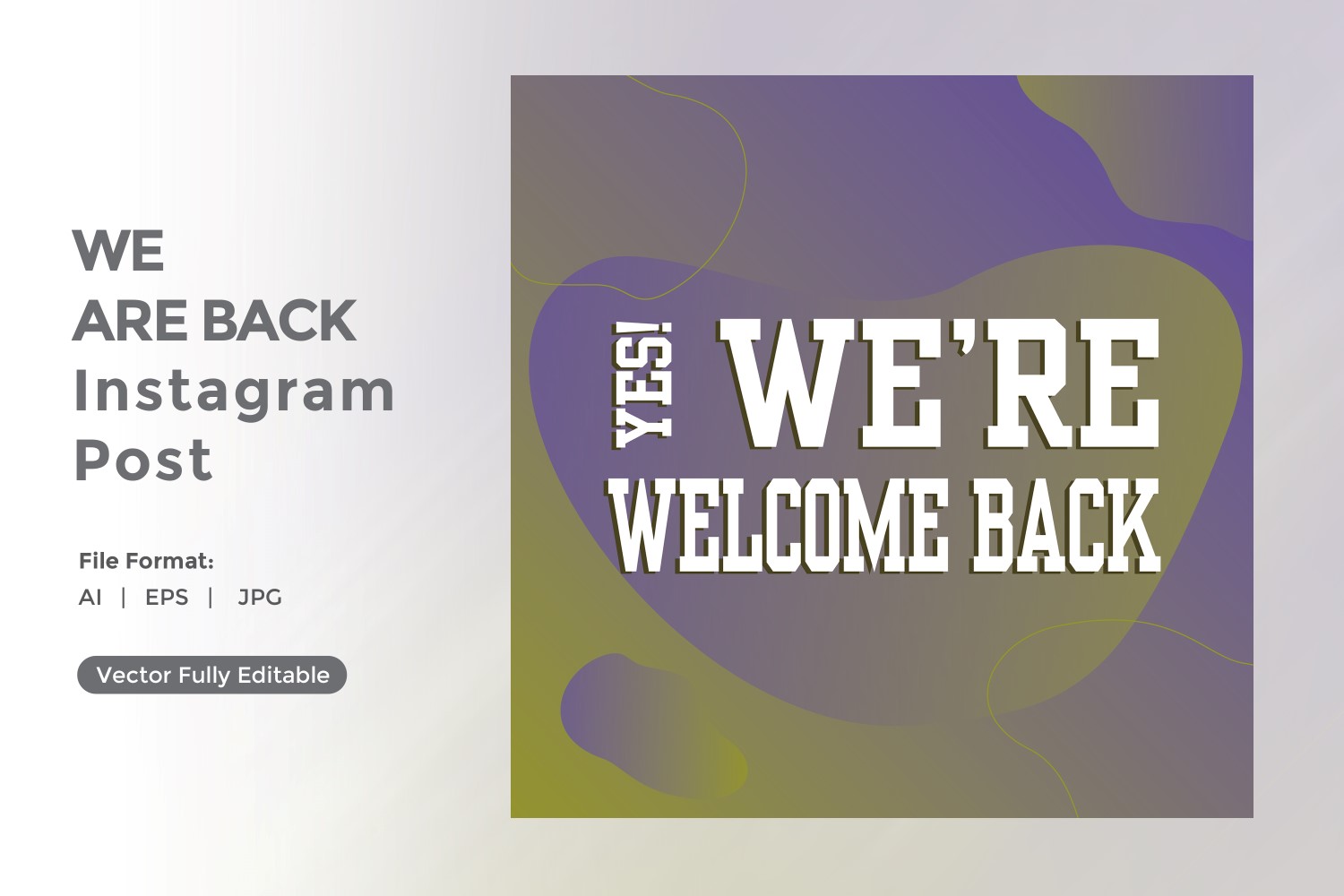 Yes We are Welcome back Instagram post 05