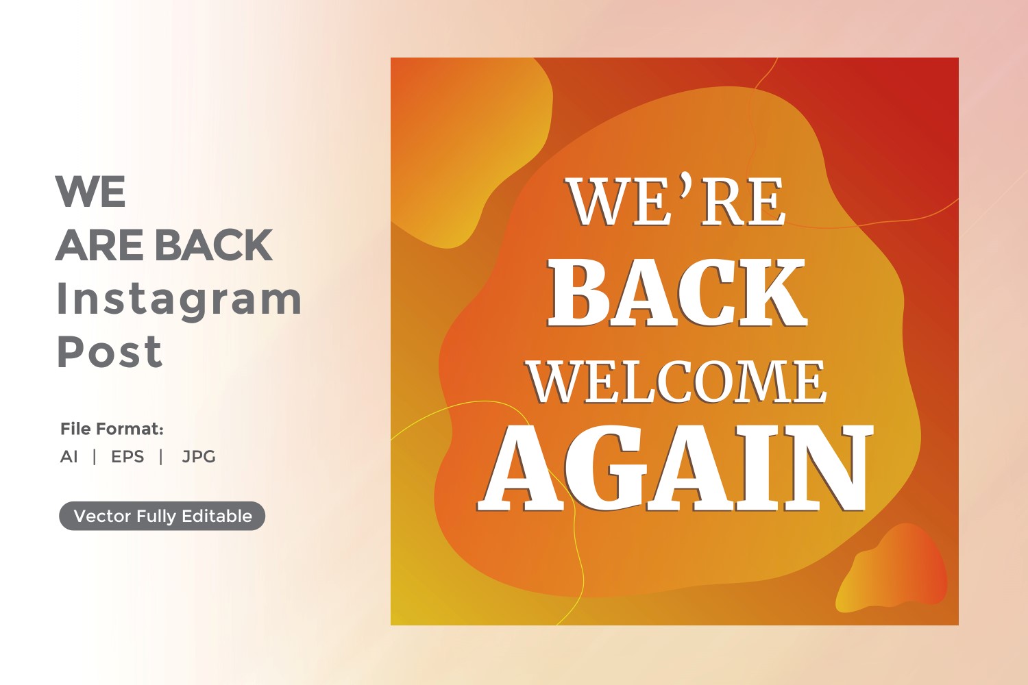 We are back Instagram post 05.