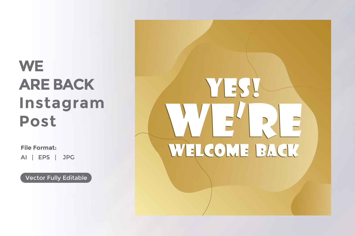 Yes We're back Welcome Again instagram post 04