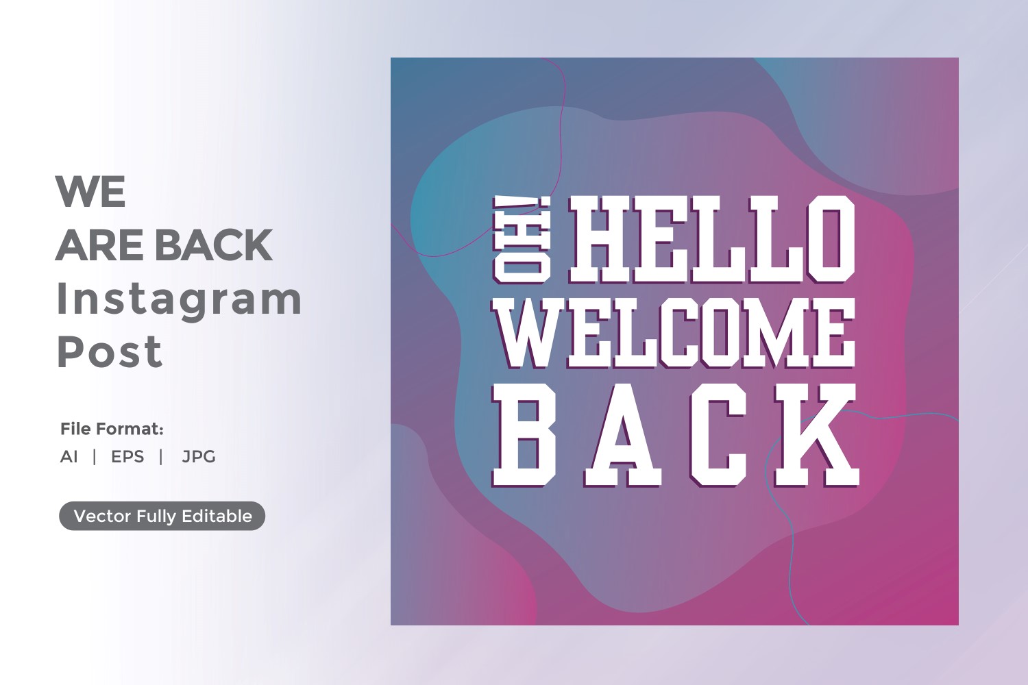 Oh! hello welcome back Instagram post  01