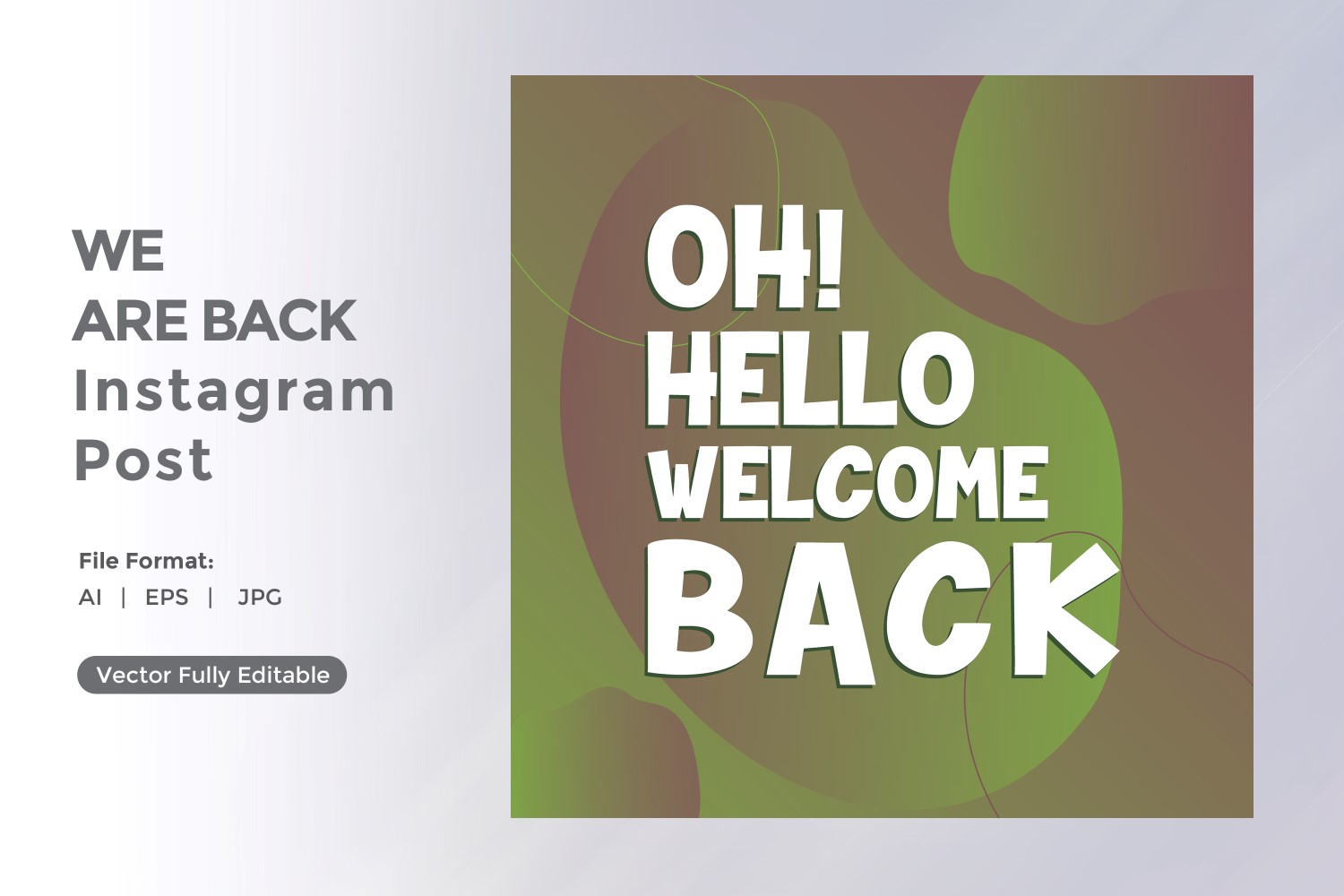 Oh! hello welcome back Instagram post  04