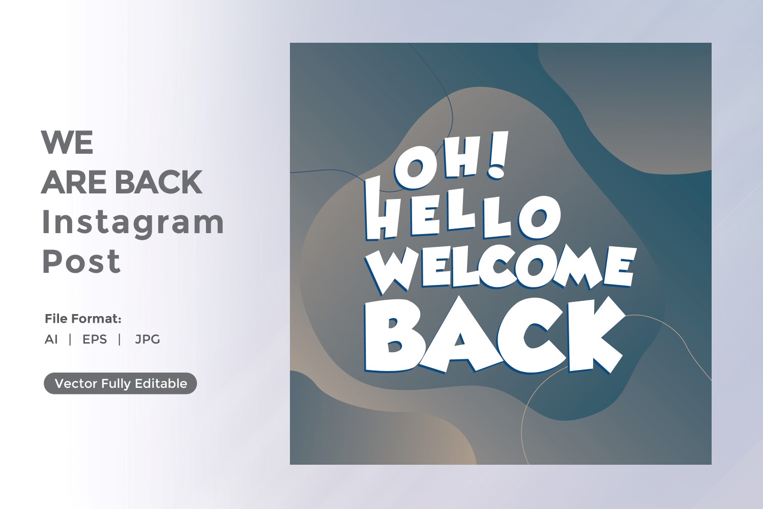 Oh! hello welcome back Instagram post  02