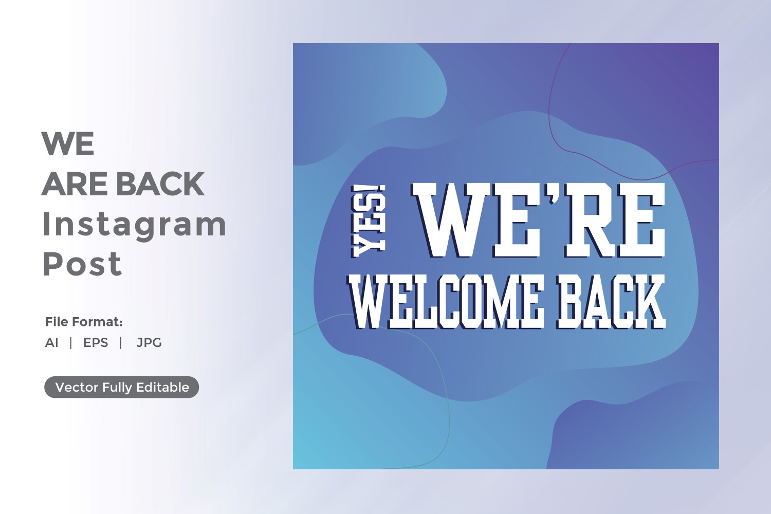 Yes We're back Welcome Again instagram post 05