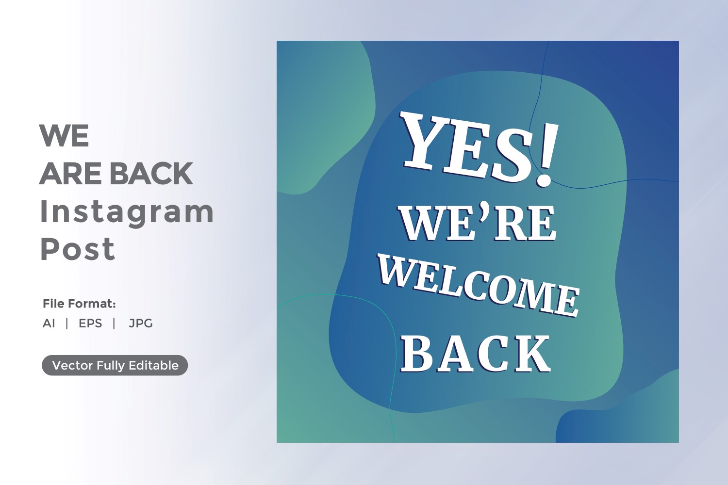 Yes We're Welcome back Instagram post 02