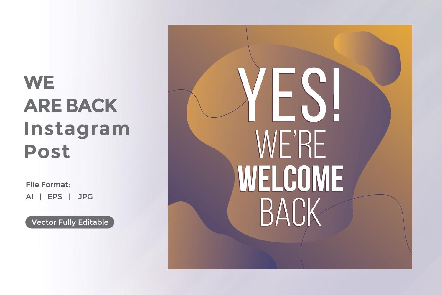 Yes We're Welcome back Instagram post 03