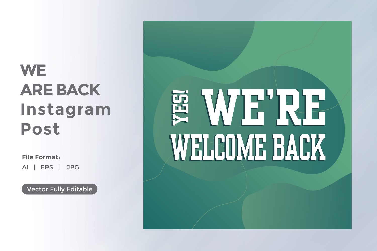 Yes We're Welcome back Instagram post 05