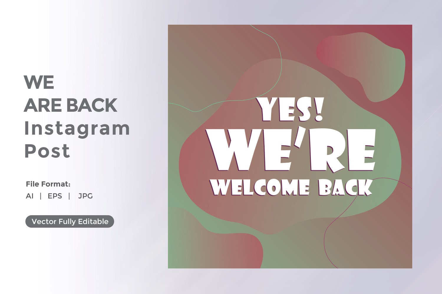 Yes We're Welcome back Instagram post 04