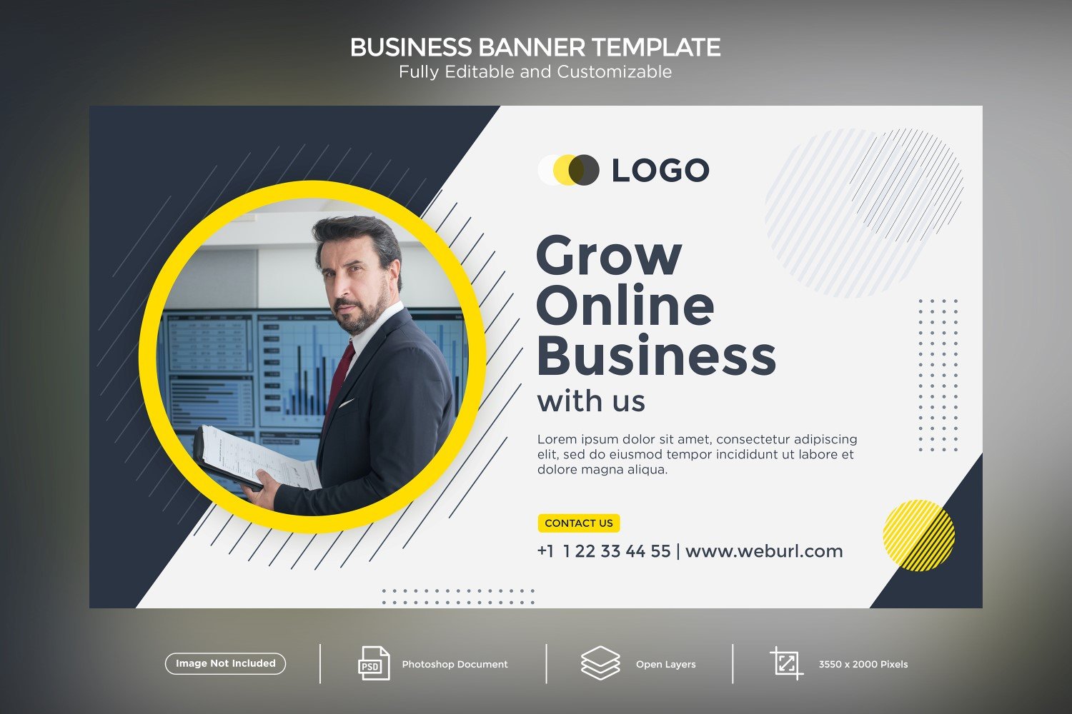 Grow your Online Business Banner Design Template 03