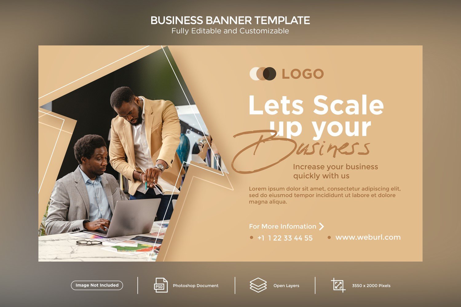 Let's Scale up your Business Banner Design Template 01