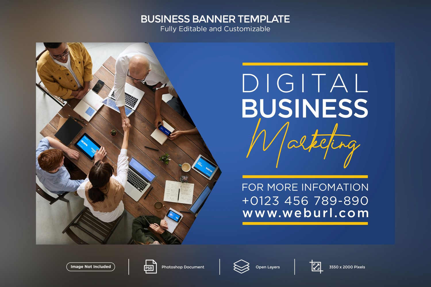 Digital Business Marketing Banner Design Template