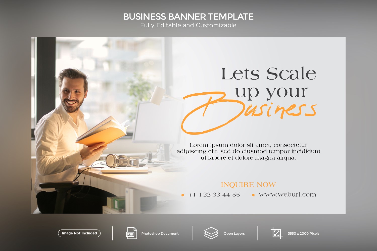 Let's Scale up your Business Banner Design Template 02