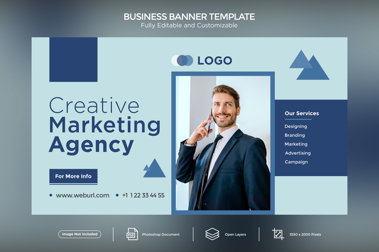 Creative Marketing Agency Business Banner Design Template 05