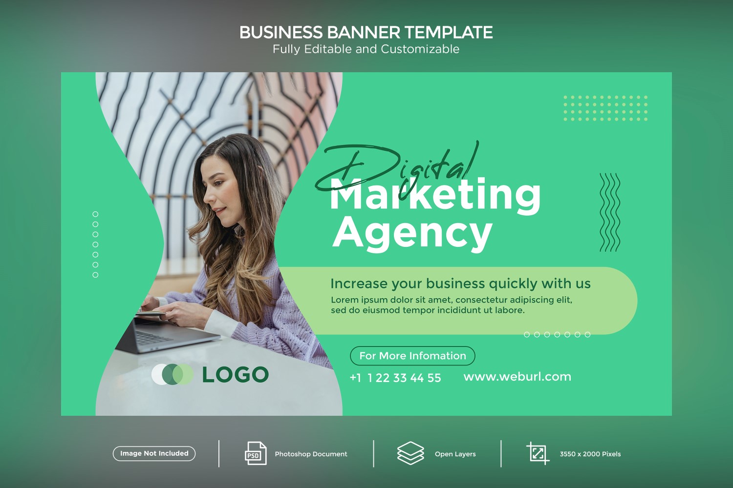 Digital Marketing Agency Business Banner Design Template