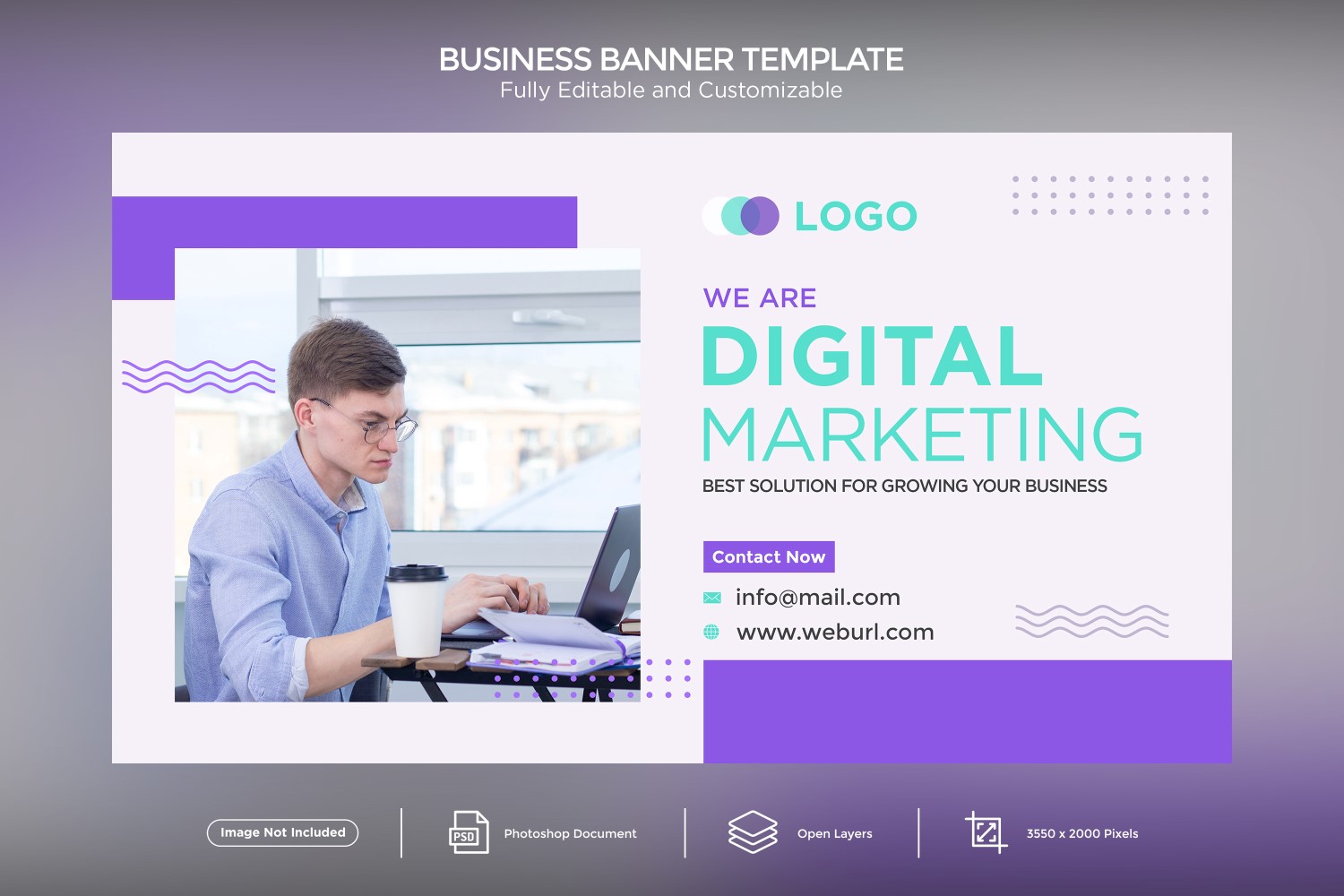 We Are Digital Marketing Banner Design  Template