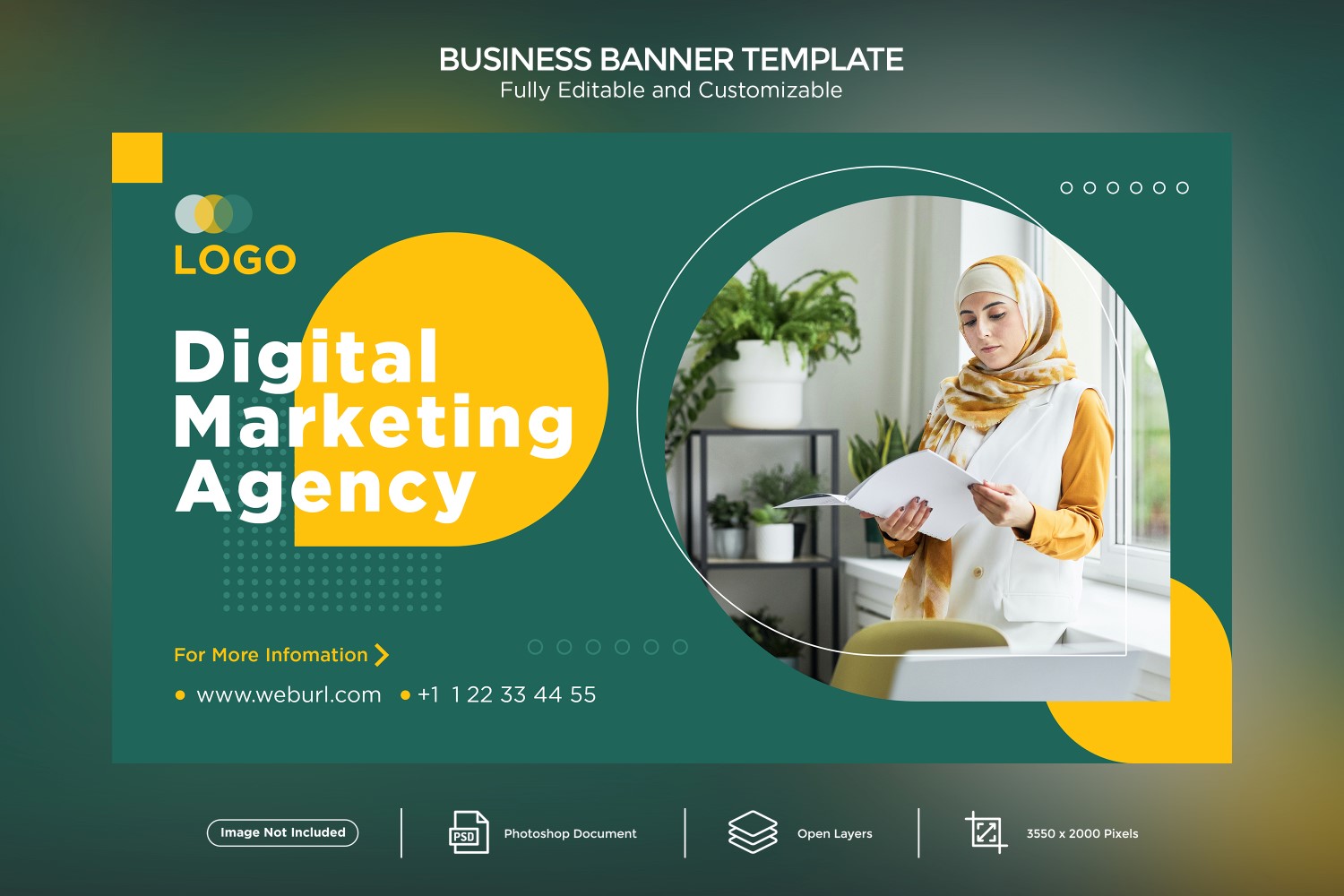 Digital Marketing Agency Business Banner Design  Template