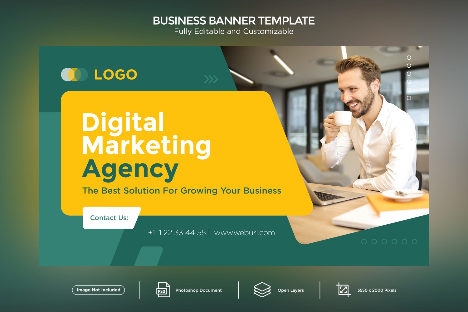 Digital Marketing Agency Business Banner Design  Template.